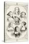 King Henry Viii of England and His Six Wives, from 'The National and Domestic History of England'…-null-Stretched Canvas