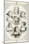 King Henry Viii of England and His Six Wives, from 'The National and Domestic History of England'…-null-Mounted Giclee Print