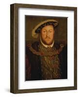 King Henry Viii, of England-Hans Holbein the Younger-Framed Giclee Print