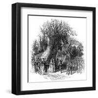 King Henry VIII Watching Archery Contest-null-Framed Art Print