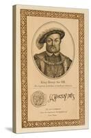 King Henry VIII with His Autograph-null-Stretched Canvas