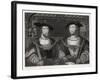 King Henry VIII with the Emperor Carl V as Young Men at the Field of the Cloth of Gold 1520-Robert Brown-Framed Art Print