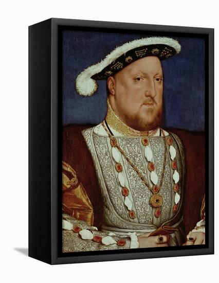 King Henry VIII-Hans Holbein the Younger-Framed Stretched Canvas