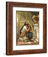 King Hezekiah Spreads His Case before the Lord-English School-Framed Giclee Print