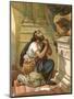 King Hezekiah Spreads His Case before the Lord-English School-Mounted Giclee Print