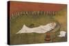 King Hobgoblin Sleeping-Hugo Simberg-Stretched Canvas