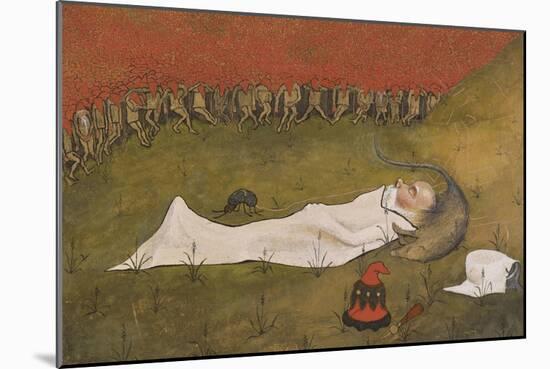 King Hobgoblin Sleeping-Hugo Simberg-Mounted Giclee Print