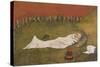 King Hobgoblin Sleeping-Hugo Simberg-Stretched Canvas