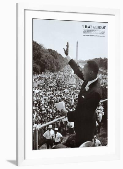 King I Have a Dream-null-Framed Art Print