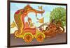 King in Horse Chariot-stockshoppe-Framed Art Print