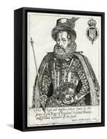 King James I of England and VI of Scotland-Laurence Johnson-Framed Stretched Canvas