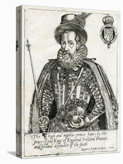 King James I of England and VI of Scotland-Laurence Johnson-Stretched Canvas