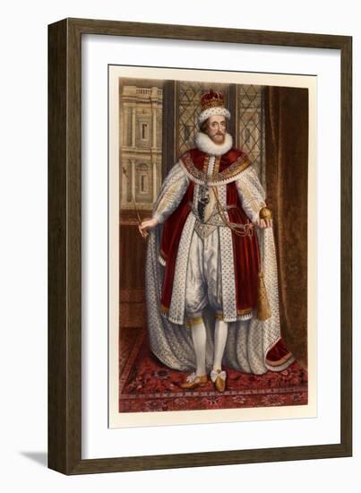 King James I of England and VI of Scotland-Paul van Somer-Framed Giclee Print