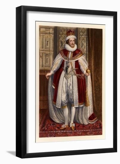 King James I of England and VI of Scotland-Paul van Somer-Framed Giclee Print