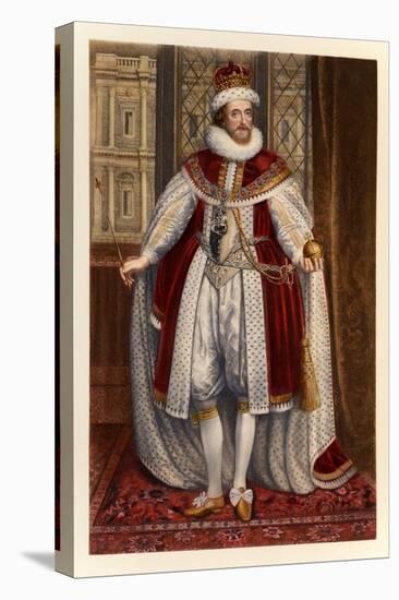 King James I of England and VI of Scotland-Paul van Somer-Stretched Canvas