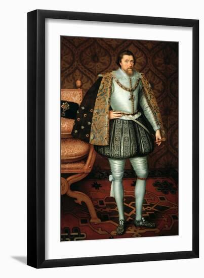 King James I of England-Paul van Somer-Framed Giclee Print