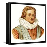 King James I-English-Framed Stretched Canvas