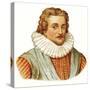 King James I-English-Stretched Canvas