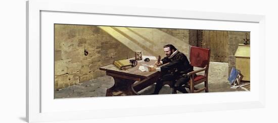 King James Sentenced Raleigh to Imprisonment in the Tower of London-Alberto Salinas-Framed Giclee Print