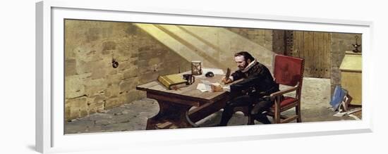 King James Sentenced Raleigh to Imprisonment in the Tower of London-Alberto Salinas-Framed Giclee Print