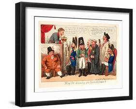 King Joe Disposing of His Spanish Crown-null-Framed Giclee Print