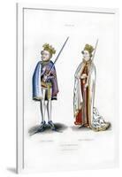 King John and King Henry I, C1440-Henry Shaw-Framed Giclee Print