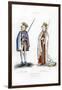 King John and King Henry I, C1440-Henry Shaw-Framed Giclee Print