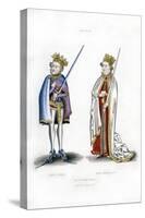King John and King Henry I, C1440-Henry Shaw-Stretched Canvas