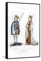 King John and King Henry I, C1440-Henry Shaw-Framed Stretched Canvas