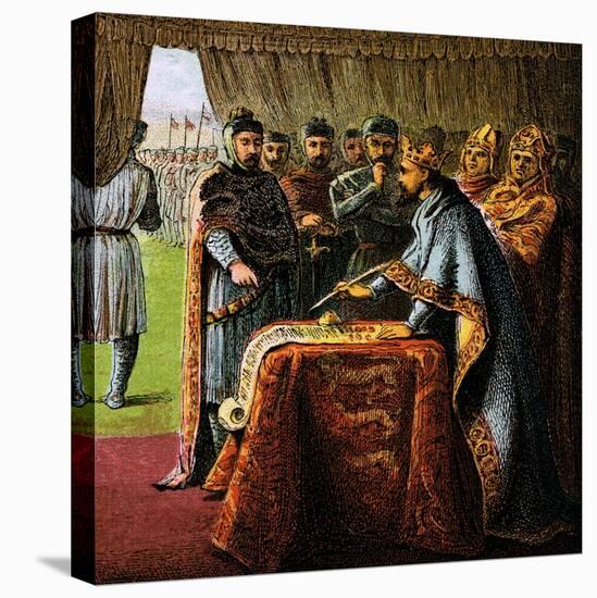 King John and the Magna Carta, 1215-null-Stretched Canvas