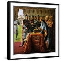 King John and the Magna Carta, 1215-null-Framed Giclee Print