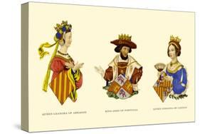 King John, and the Queens Leonora and Johanna-H. Shaw-Stretched Canvas