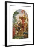 King John Granting the Magna Carta at Runnymede-Ernest Normand-Framed Giclee Print