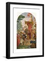 King John Granting the Magna Carta at Runnymede-Ernest Normand-Framed Giclee Print