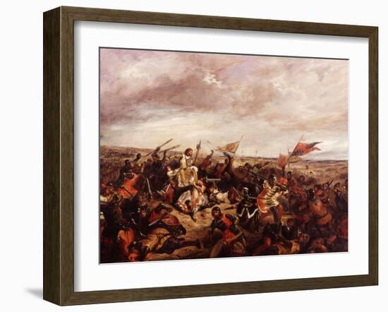 King John II of France, 1319-1364, at Battle of Poitiers September 9, 1356-Eugene Delacroix-Framed Giclee Print