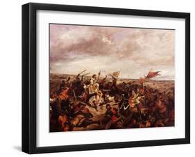 King John II of France, 1319-1364, at Battle of Poitiers September 9, 1356-Eugene Delacroix-Framed Giclee Print