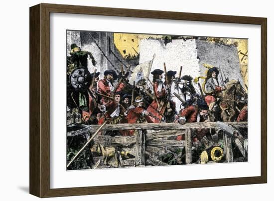 King John Iii Sobieski Leads Polish Forces Repulsing the Ottoman Turks from Vienna, 1683-null-Framed Giclee Print