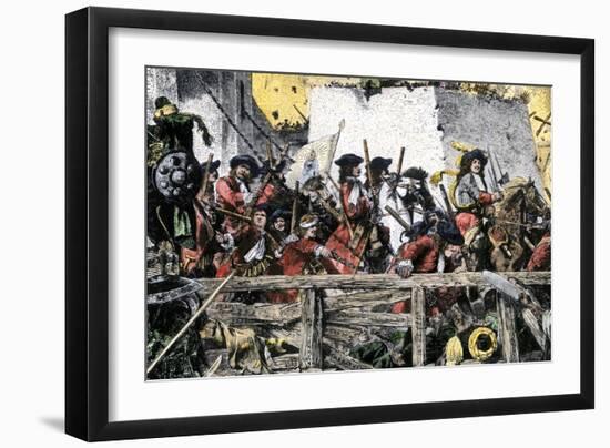 King John Iii Sobieski Leads Polish Forces Repulsing the Ottoman Turks from Vienna, 1683-null-Framed Giclee Print