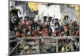 King John Iii Sobieski Leads Polish Forces Repulsing the Ottoman Turks from Vienna, 1683-null-Mounted Giclee Print