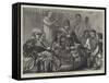 King John of Abyssinia on His Throne-null-Framed Stretched Canvas
