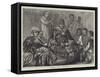 King John of Abyssinia on His Throne-null-Framed Stretched Canvas