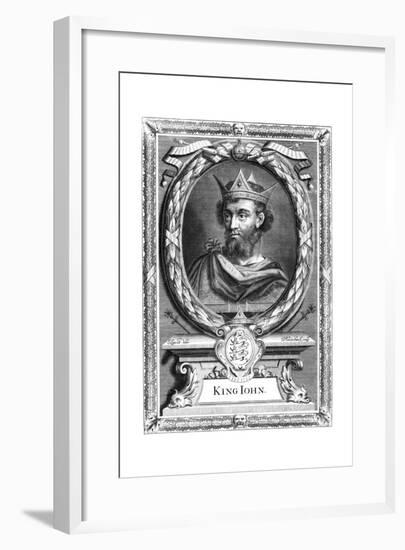 King John of England, C17th Century-P Vanderbanck-Framed Giclee Print