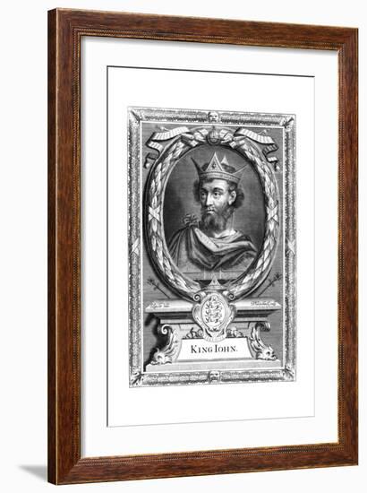 King John of England, C17th Century-P Vanderbanck-Framed Giclee Print