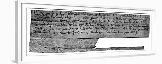 King John's Charter, 1207-null-Framed Premium Giclee Print