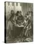 King John Signing Magna Carta, 1215-Alonzo Chappel-Stretched Canvas