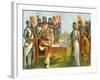 King John Signing Magna Carta-English School-Framed Giclee Print