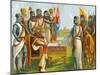 King John Signing Magna Carta-English School-Mounted Giclee Print