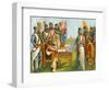 King John Signing Magna Carta-English School-Framed Giclee Print
