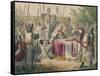 King John Signing Magna Charta, 1850-John Leech-Framed Stretched Canvas