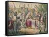 King John Signing Magna Charta, 1850-John Leech-Framed Stretched Canvas